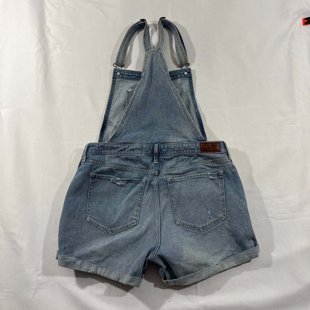 Hollister High-Rise 4" Distressed Mom Short Overalls - Picture 3 of 3